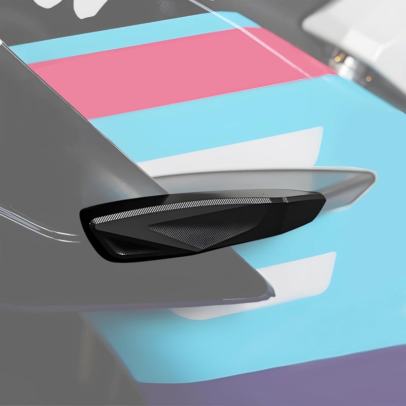 XIDAODIT For CFMOTO 675SS 675SR 675SR-R 675 SR Motorcycle Aerodynamic Spoiler Left and Right Slider Anti-Fall Decorative Cover(Black) - Image 2